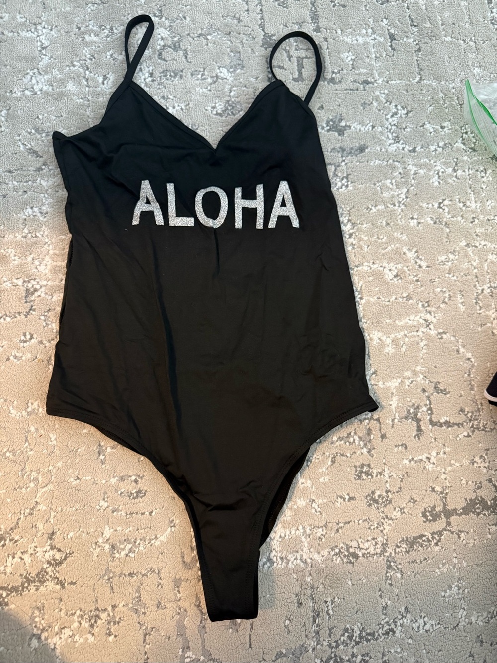 Iro Jeans Black 'ALOHA' One-Piece Bodysuit